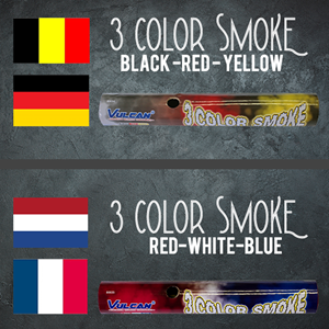80034 80035 Smoke Vulcan Europe 3 Color Smoke Voetbalfakkels Stadionfakkels Red Devils Rode Duivels T&T Fireworks