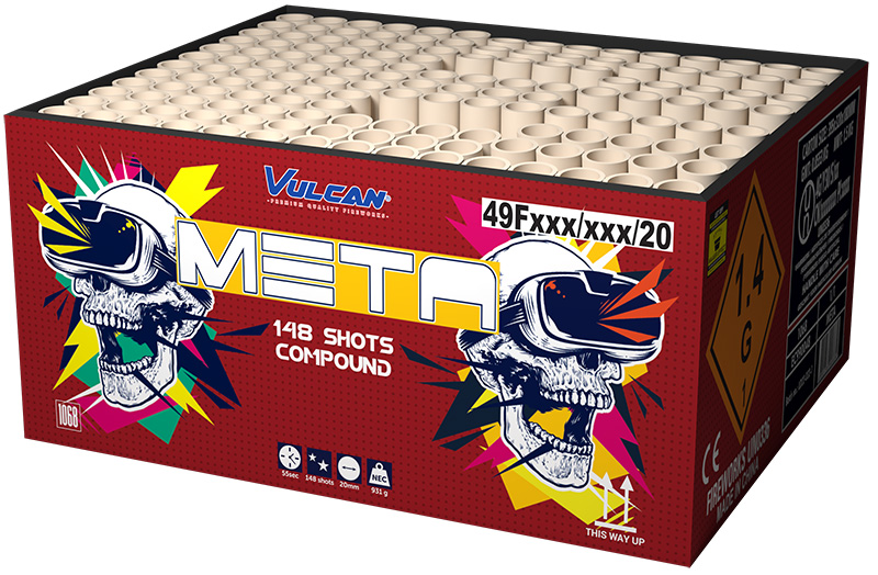 1068 Meta Compound Fireworks Compound Cake T&T Fireworks Siervuurwerk Vulcan Europe