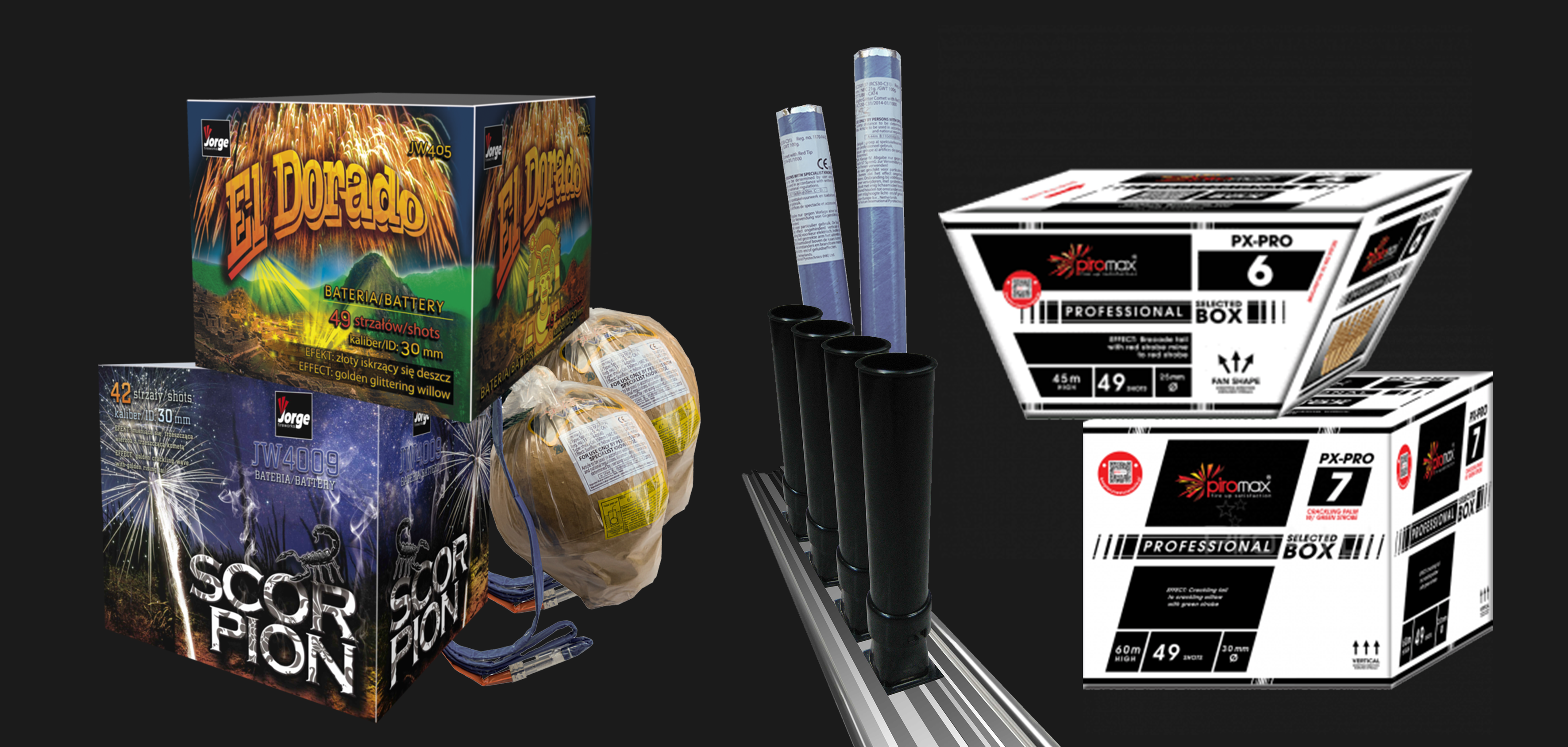 T&T Fireworks Groothandel Vuurwerk PX Pro Piromax Jorge Professional Fireworks Vulcan Professional Fireworks Professioneel Vuurwerk Pro Vuurwerk