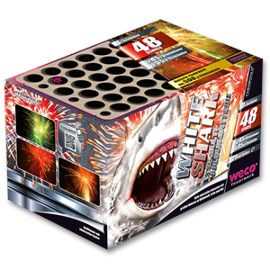 353414 84 White Shark Whiteshark Cake Compact Weco Feuerwerk Weco Fireworks Weco Vuurwerk T&T Fireworks