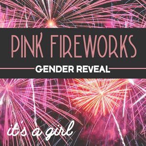 Gender Reveal Pink Fireworks It's A Gril Roze Vuurwerk Baby Girl Baby Meisje Aankondiging Geslacht Baby Vuurwerk Cake4 Roze T&T Fireworks (2)