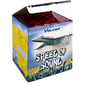 1624 Speed Of Sound Speed Of Sound 25 Shots Vulcan Vulcan Europe Vulcan Fireworks Cake Pot Compact Vuurwerkbatterij T&T Fireworks