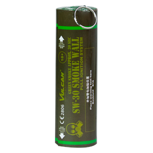 80047 SW 30 Vulcan Green Dual Smoke Grenade Wire Pull Pull Ignition Smoke Ring