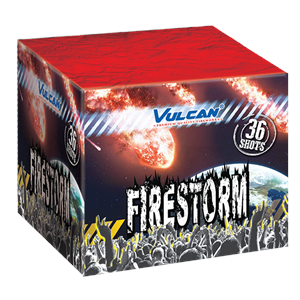 1623 Firestorm Firestorm Vulcan Fire Storm Vuurwerkbatterij 36 Shots Vulcan Europe Vulcan Fireworks 36 Shots Cake 36Shots Compact T&T Fireworks