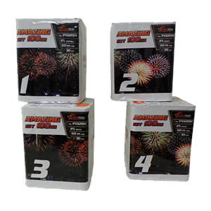 PXS201 Amazing Set 100 Amzing Set Piromax Amazing Set Fireworks Piromax Fireworks Piromax Fajerwerki T&T Fireworks