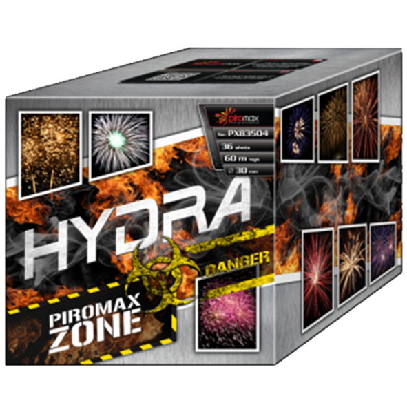 PXB3504 Hydra Hydra Piromax Piromax Fireworks Piromax Fajerwerki Cake Compact Vuurwerkbatterij T&T Fireworks