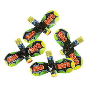 1128 Mad Bats Jeugdvuurwerk Tollende Vleermuizen Mad Bats Vulcan Europe Vliegende Vleermuizen Junior Vuurwerk Vuurwerk Jongeren Spinners T&T Fireworks