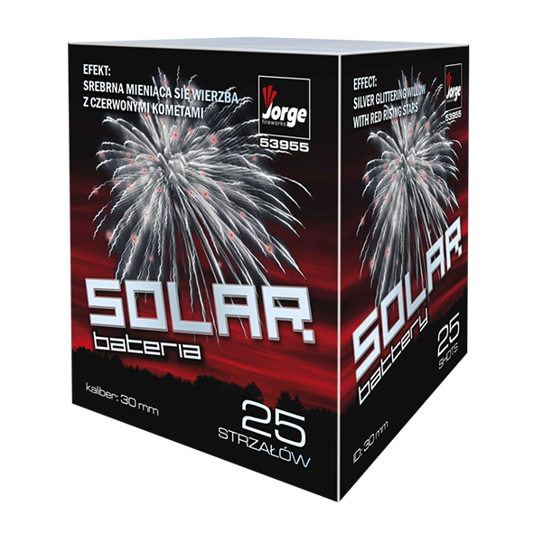 JW53955 53955 Jorge Solar 25 Shots 30Mm Solar Jorge Jorge Fireworks Jorge Fajerwerki T&T Fireworks