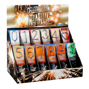 5010 Celebration Sparks Display Display Sterretjes Sterretjes Cijfers En Figuren Sparklers Vulcan Europe T&T Fireworks