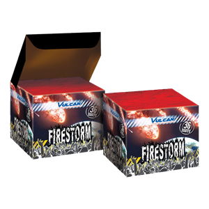 1623 Firestorm Firestorm Vulcan Fire Storm Verpakking Vuurwerkbatterij 36 Shots Vulcan Europe Vulcan Fireworks 36 Shots Cake 36Shots Compact T&T Fireworks