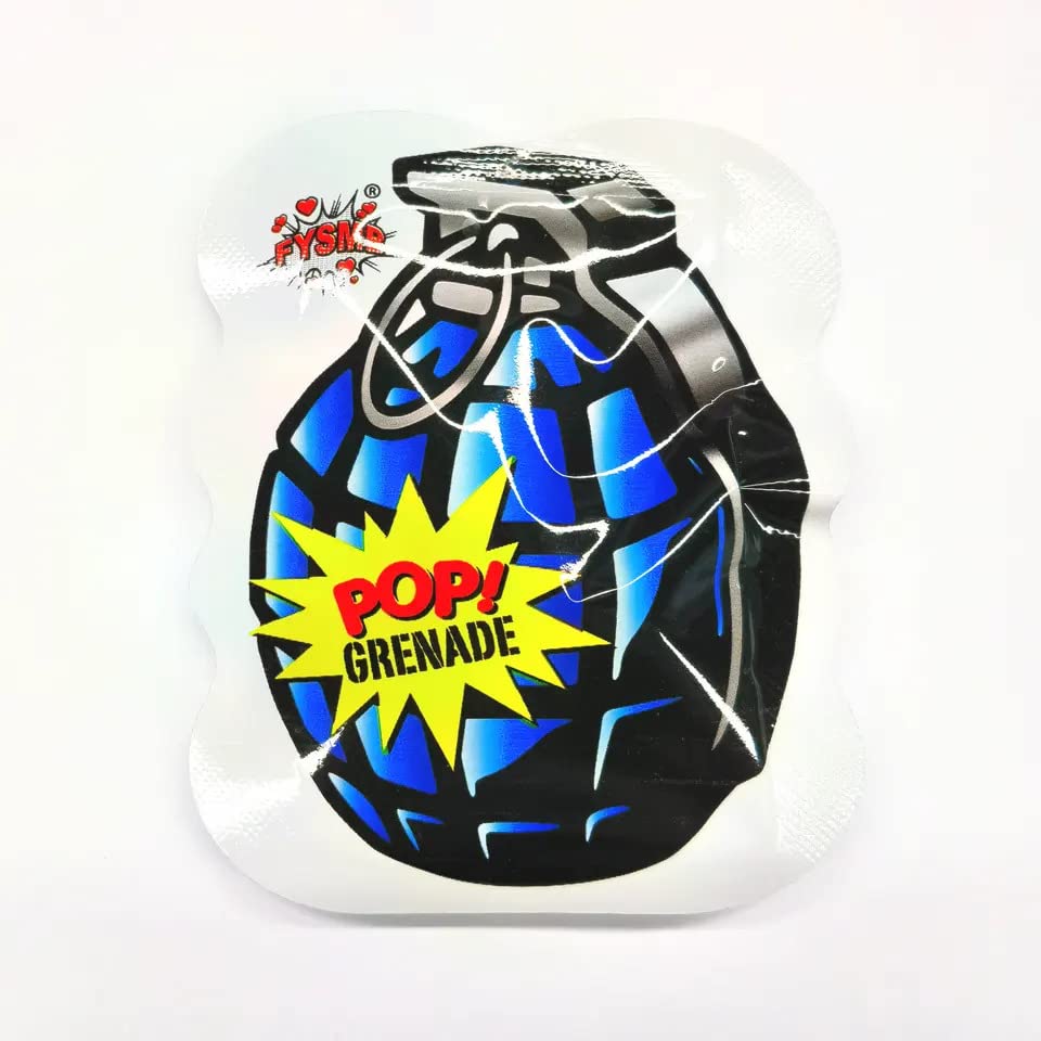 6356 Pop Grenade Blue Version Knalzakje Knalgranaten Granaat Vuurwerk Siervuurwerk