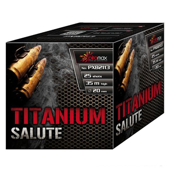 PXB2113 Titanium Salute Titanium Salute Piromax Titanium Piromax Salute Piromax T&T Fireworks Piromax Fireworks Piromax Fajerwerki
