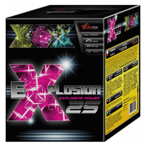 PXB2404 Explosion 25 Explosion Piromax 25 Shots Vuurwerpot Piromax Fireworks Piromax Fajerwerki Cake Compact Vuurwerkbatterij T&T Fireworks