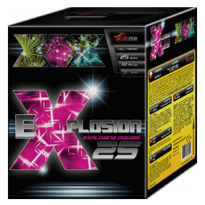 PXB2404 Explosion 25 Explosion Piromax 25 Shots Vuurwerpot Piromax Fireworks Piromax Fajerwerki Cake Compact Vuurwerkbatterij T&T Fireworks