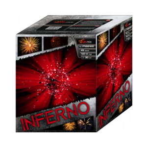 PXB2117 Inferno Inferno 25 Shots Piromax Piromax Fireworks Piromax Fajerwerki Cake Compact Vuurwerkbatterij T&T Fireworks (1)