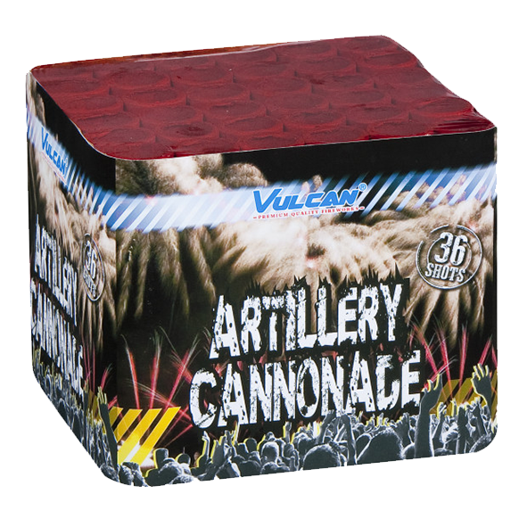 1135 Artillery Cannonade Artillery Vulcan Cannonade Vulcan Compact Cake Vuurwerkbatterij Vulcan Europe Vulcan Fireworks T&T Fireworks