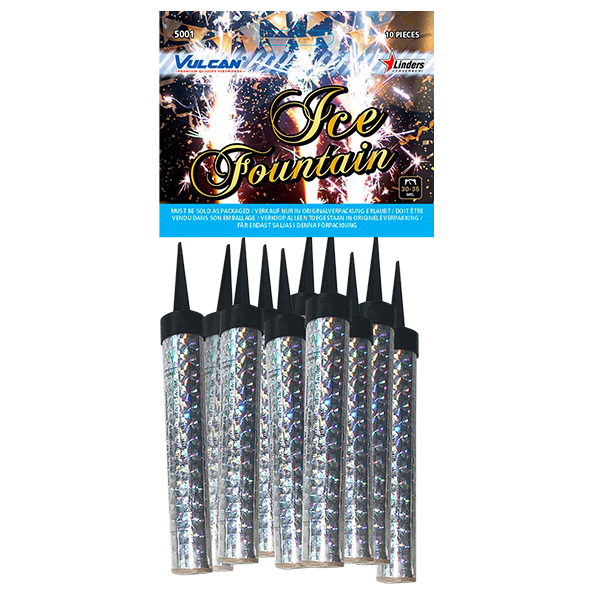 5001 Ice Fountains 10 Pack Ijsfonteinen Per 10 Taartfonteinen Per 10 Ijsfonteintjes Vuurwerkfonteinen Binnenvuurwerk Vuurwerk Horeca Horecavuurwerk T&T Fireworks