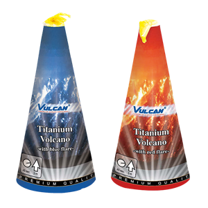 1112 Titanium Volcano Vulcan Europe Fontein Vuurwerkfontein Fountains T&T Fireworks Stil Vuurwerk Low Noise Fireworks Diervriendelijk Vuurwerk