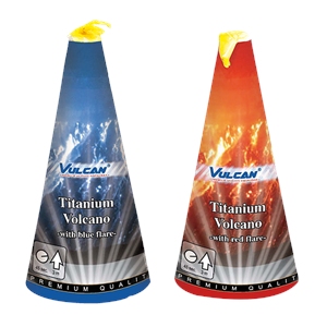 1112 Titanium Volcano Vulcan Europe Fontein Vuurwerkfontein Fountains T&T Fireworks Stil Vuurwerk Low Noise Fireworks Diervriendelijk Vuurwerk