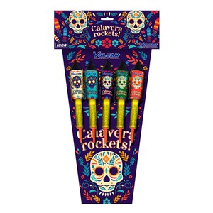 1228 Calavera Rocket Assortment Vuurpijlen T&T Fireworks Vulcan Europe