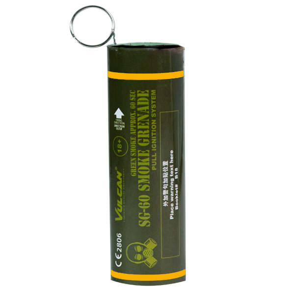80041 SG 60 Orange Smoke Grenade Wire Pull Single Ring
