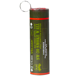80044 Vulcan SW 30 Red Dual Smoke Grenade Wire Pull Pull Ignition Smoke Ring