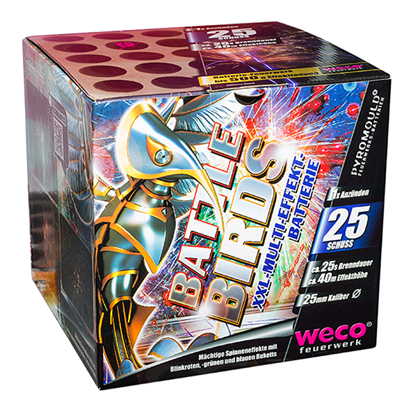 353403 1 Battle Birds Cake Compact Weco Vuurwerk Weco Feuerwerk Weco Fireworks