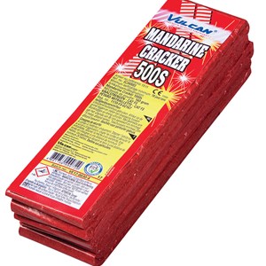 1511 Mandarine Cracker 500 Shots Matten Rollen Vuurwerkrol Knallers 500 Shots Knalvuurwerk Siervuurwerk T&T Fireworks Vulcan Europe