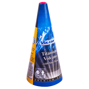 1112 Titanium Volcano Vulcan Europe Fontein Met Blauwe Vlam Vuurwerkfontein Fountains T&T Fireworks Stil Vuurwerk Low Noise Fireworks Diervriendelijk Vuurwerk