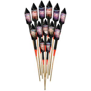 1201 Space Cowboy Rockets Vuurpijlen Fusées Pijlen Space Cowboy Vulcan T&T Fireworks (Vulcan Europe)