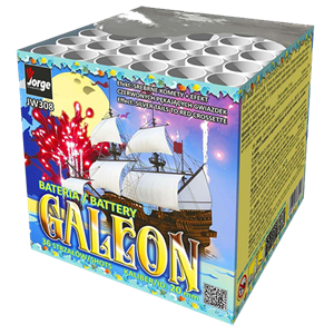 JW308 Galeon Crossette Vuurwerkbatterij Jorge Fireworks Jorge Fajerwerki Stil Vuurwerk Diervriendelijk Vuurwerk Low Noise Fireworks T&T Fireworks