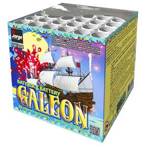 JW308 Galeon Crossette Vuurwerkbatterij Jorge Fireworks Jorge Fajerwerki Stil Vuurwerk Diervriendelijk Vuurwerk Low Noise Fireworks T&T Fireworks