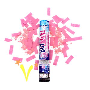 Confetti With Smoke Pink Gender Reveal Girl Gender Reveal Meisje T&T Fireworks Bvba