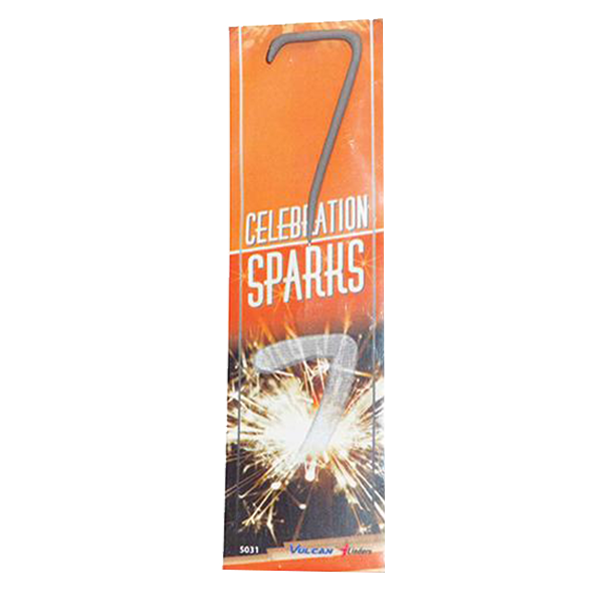 5031 Sparkler 7 Sterretje 7 Cijfer 7 Sparkler Sparklers Number Sparklers Vuurwerknummers Nummer 7 Sparkler Sterretje Nummer 7 Cijfer 7 Vuurwerk Feestvuurwerk F1 T&T Fireworks