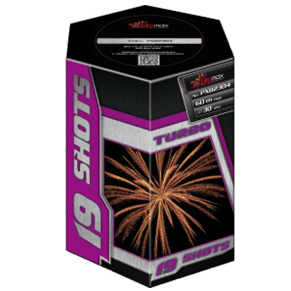 PXB2304 Turbo Turbo Piromax 19 Shots Compact 19 Shots Cake 19 Shots Pot Vuurwerkbatterij Piromax Fireworks Piromax Fajerwerki T&T Fireworks