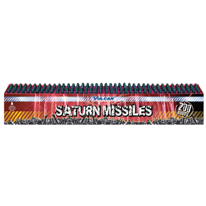 1123 Saturn Missile 200 Shots Saturn Missile Vulcan 200 Shots Fluiters Fluitbatterij Whistles Whistling Vulcan Europe Vulcan Fireworks T&T Fireworks
