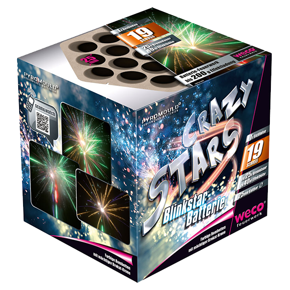340006 1 Crazy Stars Craystars Weco Feuerwerk Weco Vuurwerk Weco Fireworks T&T Fireworks