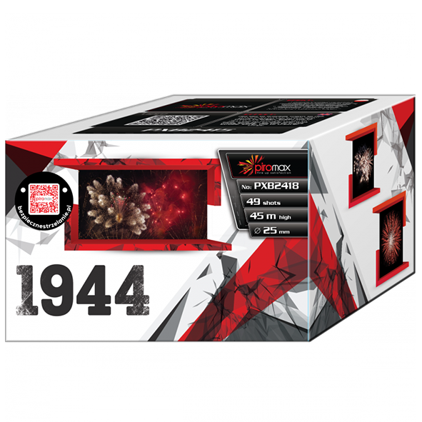 PXB2418 1944 1944 Piromax Piromax Fireworks Piromax Fajerwerki Cake Compact Vuurwerkbatterij T&T Fireworks