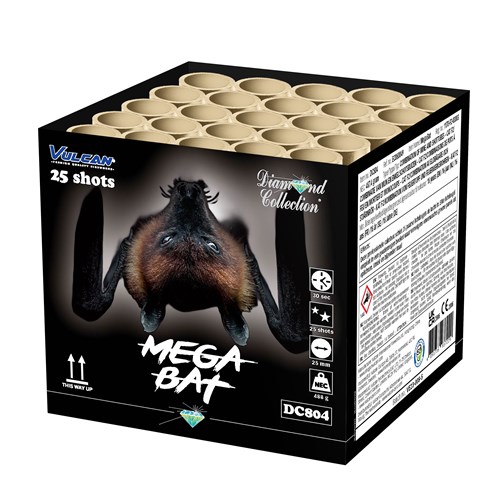 DC804 Mega Bat Diamond Collection Vulcan Europe T&T Fireworks Siervuurwerk Vuurwerkbatterijen