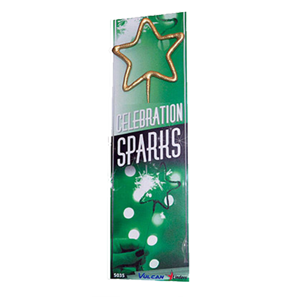 5035 Star Shaped Sparkler Sterretjes Sparklers Stervormige Sparkler Sparkler Ster Stervormig Sterretje Vuurstaafje Ster Sterretjesvuurwerk Vulcan Europe T&T Fireworks