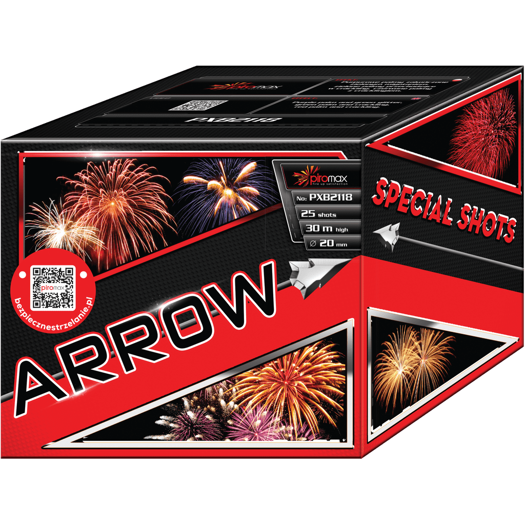 PXB2118 Arrow Piromax Fajerwerki Piromax Fireworks Pools Vuurwerk T&T Fireworks