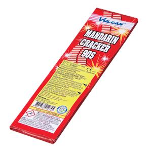 1510 Mandarine Cracker 90 Shots Vulcan Europe Ratelband 90 Shots Cracker Knalvuurwerk