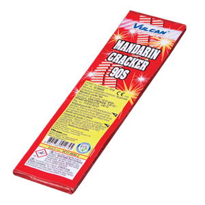 1510 Mandarine Cracker 90 Shots Vulcan Europe Ratelband 90 Shots Cracker Knalvuurwerk