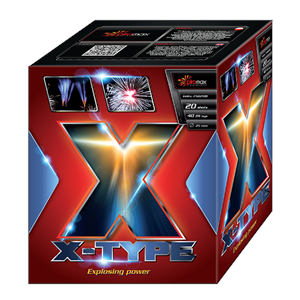 PXB2108 X Type Xtype X Type Piromax Cake Compact Vuurwerkbatterij T&T Fireworks