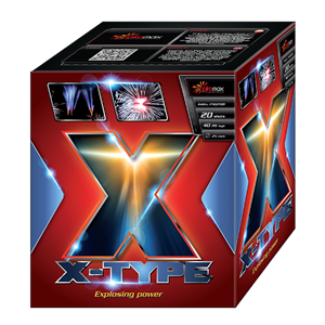 PXB2108 X Type Xtype X Type Piromax Cake Compact Vuurwerkbatterij T&T Fireworks