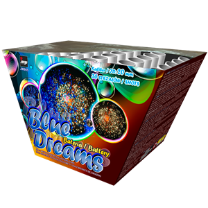 JW905 Blue Dreams 36 Shots 20Mm Fan Shape Waaier Vuurwerkbatterij Vuurwerkcake Cake Compact Jorge Fireworks Jorge Fajerwerki T&T Fireworks