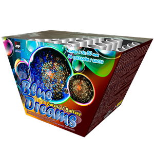 JW905 Blue Dreams 36 Shots 20Mm Fan Shape Waaier Vuurwerkbatterij Vuurwerkcake Cake Compact Jorge Fireworks Jorge Fajerwerki T&T Fireworks