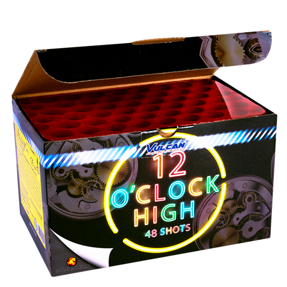 1630 12 O'clock High 12 O'clock Vulcan Vulcan Europe Vulcan Fireworks Pyromould Cake Compact T&T Fireworks
