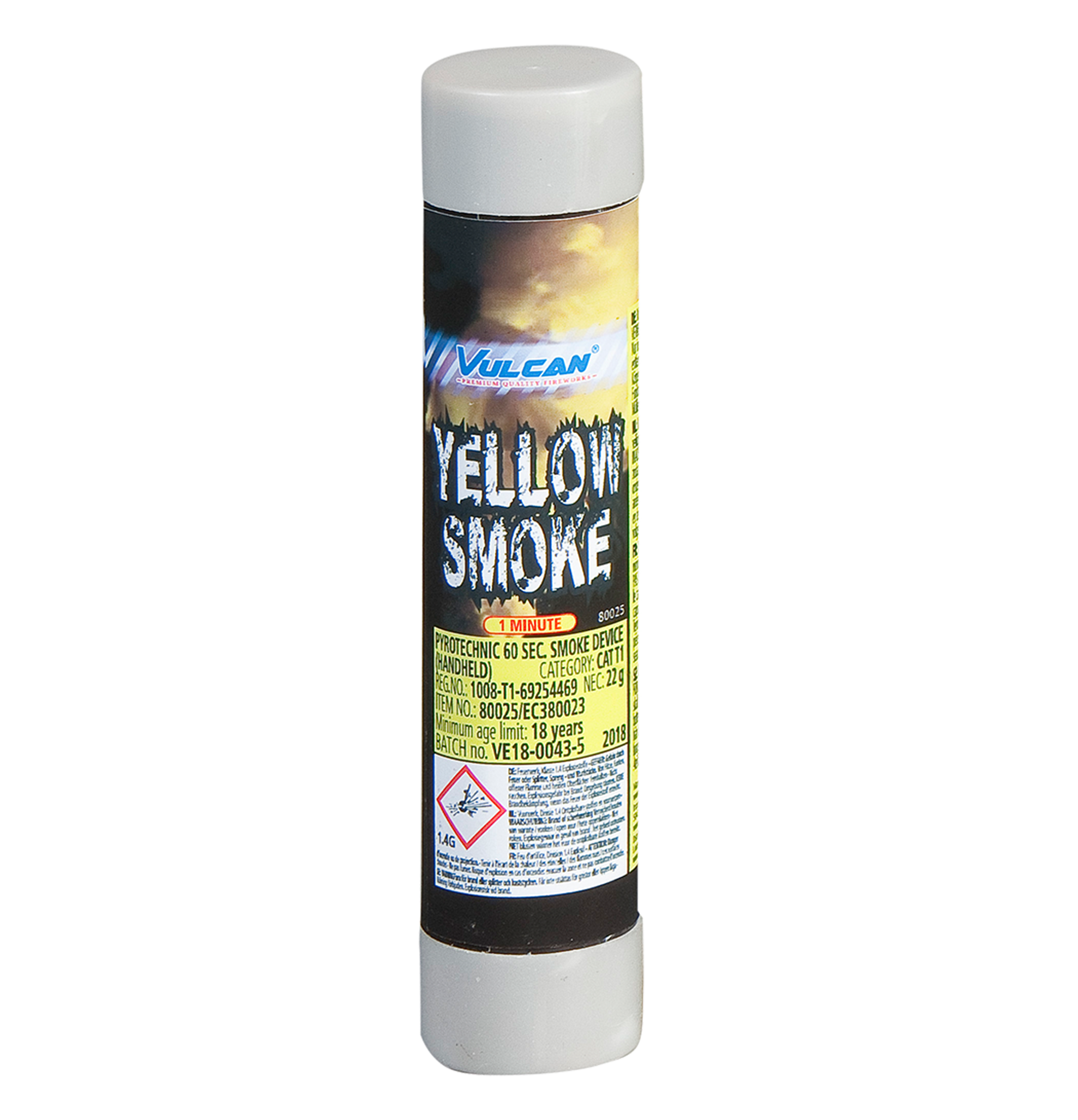 80025 Smoke Device Yellow Gele Rook Met Strijkkop Gele Rookfakkel Vulcan Europe Yellow Smoke