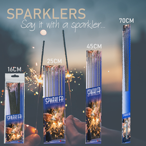 Sparklers T&T Fireworks Sterretjes Sparklers Vuurstaafjes Vuurstokjes Gamma Sparklers 16Cm 25Cm 45Cm 70Cm